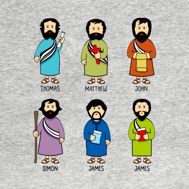 The apostles of Jesus Christ. by sandra0021tees